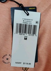 New Polo Ralph Lauren Classic Fit Polo Short Sleeve Shirt Orange US Size Medium
