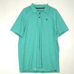 Hurley Teal Short Sleeve Polo Men’s L Relaxed Resort Golf