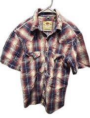 Larry Mahan Men’s Short Sleeve Multicolor Pearl Snap Shirt Size Large