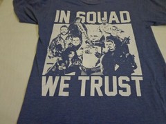DC Suicide Squad “In Squad We Trust” Blue Short Sleeve T-shirt Mens Small