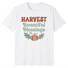 Autumn Harvest Season Bountiful Blessings Graphic T-shirt For Men Women