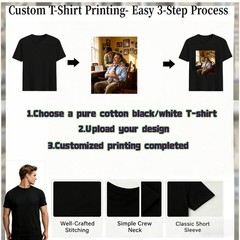 Personalized Dad Tee Custom Title Image Print Ideal Father Day Family Present