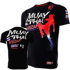 Muay Thai T Shirt Sports Martial Arts Kick Boxing Club Fighting Pullover Shirt