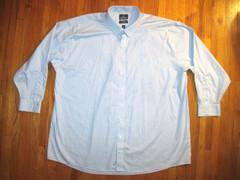 Stafford Smart Tech Sz 3XL-19-18.5-34/35 Blue/Purple/White Check Dress Shirt New