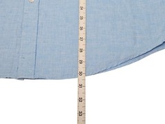 NWT Vustra Chambray Linen Blend Button Down Shirt Men’s Large Light Blue