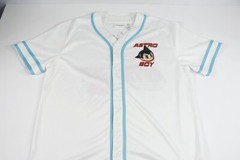 Astro Boy Mighty Atom Baseball Jersey Men’s Sz XL White Japanese Manga Anime