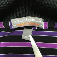 Peter Millar Summer Comfort US Open Championship Polo Mens L Purple Claret Jug