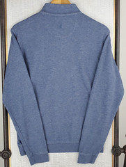 JOHNNIE-O Size Small Mens Blue 1/4 Zip Soft Cotton/Lyocell Pullover Sweatshirt