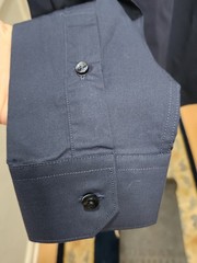 Roberto Cavalli Class Mens Button Down Long Sleeve Dress Shirt Size 42 16.5 Navy