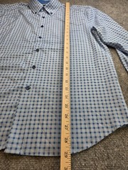 CON.STRUCT 4-Way Stretch Moisture Wicking Non-Iron Long Sleeve Button Up L