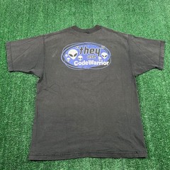 VTG JavaOne 96 They Use CodeWarrior Alien Computer T-Shirt Men Large Faded Black