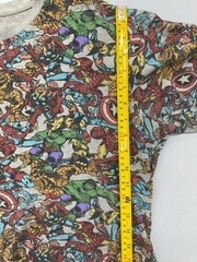 Marvel Comics Multicolor All-Over Superhero T-Shirt Size M Men Set