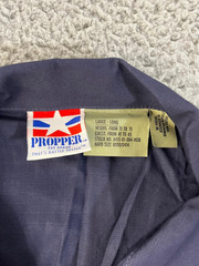 Propper BDU Combat Coat Navy Blue Large Long 100% Cotton Ripstop Military Jacket