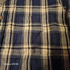 VTG Sir Pendleton Blue Plaid Wool Button Up Shirt Lightweight USA Fabric Size XL