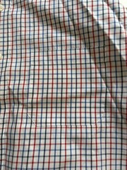 Pendleton Men’s Large Plaid Button Front Shirt Red Blue White Cotton L