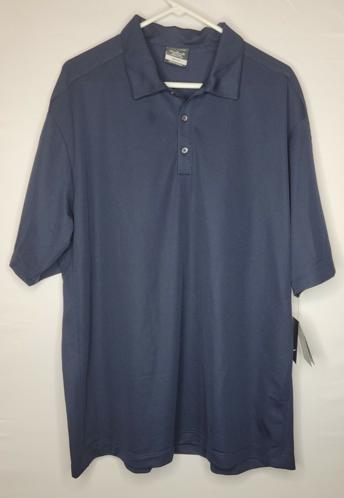 NikeGolf Dri-Fit NetSmart Plexus Cloud Mens Polo Shirt XL, NWT Navy Blue