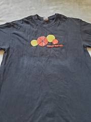 Absolut Vodka Ruby Red Grapefruit Advertising Shirt Large Hanes Beefy Tee…