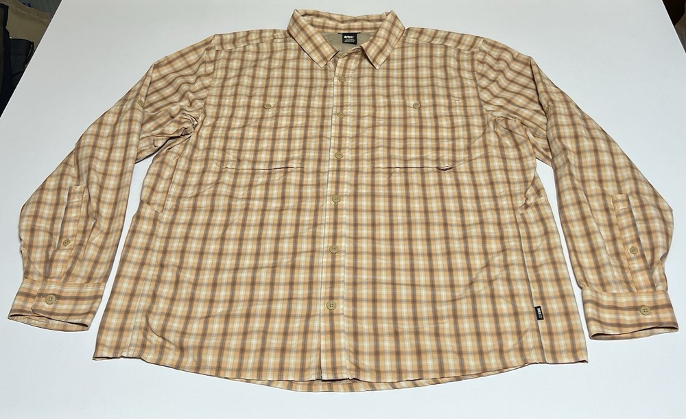 REI Co-op Sahara Shirt Mens XL Long Sleeve Button Vented Nylon Hiking Gorpcore