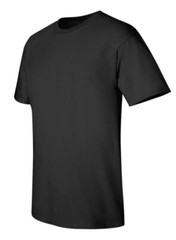 Gildan Adult T-Shirts 5-Pack DryBlend 50/50 cotton/polyester Medium Black