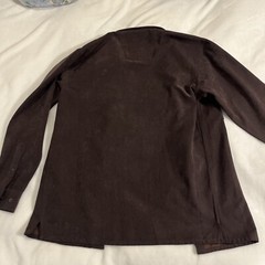 Men’s button up suede microfiber size small 100% polyester