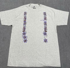 VTG 90s LAKE TAHOE TEE – Ski Hockey Snowflakes -CALIFORNIA – SIZE LARGE NV