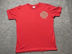 Jerusalem Crusaders Cross Red Medium Cotton Made in Bethlehem Shirt Jewish