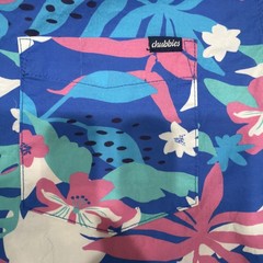 Chubbies The Nectar Friday Button Down Shirt Mens Large Blue Hawaiian Shirt