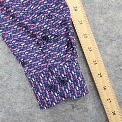 Tom Baine Performance Collection Shirt Mens Med 15/15.5 Slim Fit Flamingo Print
