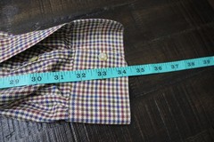 Gitman Bros Shirt Mens L Multicolor Check Long Sleeve Button Down Cotton USA