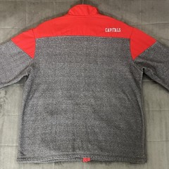 Washington Capitals Gray Jacket Full Zip Pockets Men’s Size Large NHL Hockey