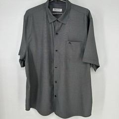 Tommy Bahama Men’s Gray Short Sleeve Button-up The Coconut Point Shirt Size XL T