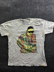 Gangster Doodles Shirt Mens XL White Rap Money Graphic Hip Hop Tee Tagless