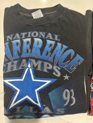 lot of 3 Dallas Cowboys NFL Salem Sportswear & Starter Tee Shirts – XL 1993 1994
