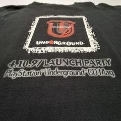 Underground Launch Party 1997 PlayStation Vintage Promo T-Shirt XL SONY Employee