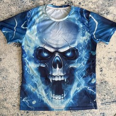 Skull Moon Gothic Horror Dark Landscape Graphic Tee – 3D All Over Print T-Shirt