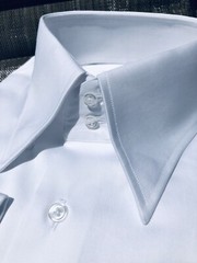 White 2 Button Collar Shirt