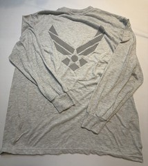 Soffe USAF Physical Training Type 2 Long Sleeve Graphic Tee Gray Men’s L