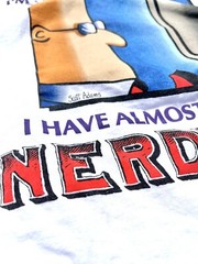 Vintage Dilbert Nerd Tech Nirvana Comics Retro 90s T Shirt Size XL Single Stitch