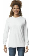 Gildan Adult Ultra Cotton Long Sleeve T-Shirt, G2400, White, Size XXL 2XL 3-Pack