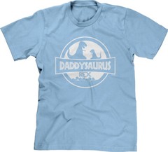 Daddysaurus Rex Dad Daddy First Fathers Day Present Gift Movie Parody Mens Tee