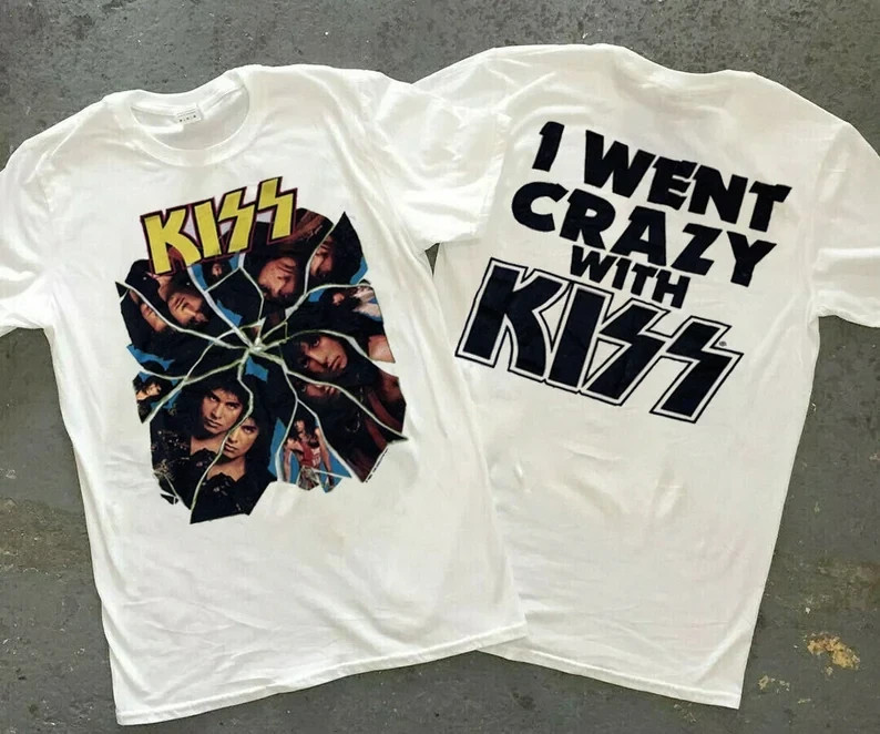 KISS I Went Crazy With Kiss 1987 Tour Concert T-Shirt