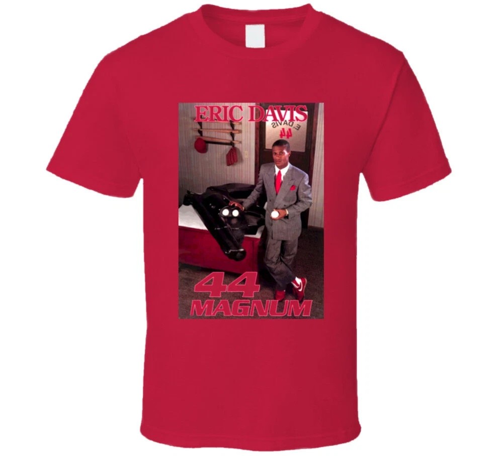 Retro Cincinnati Baseball Eric Davis 44 Magnum T Shirt
