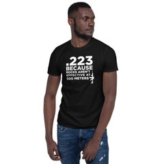 Funny Gun Owner Pro Second Amendment Rights USA .223 Because Rocks T-shirt