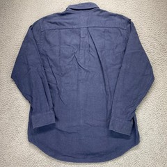 Vineyard Vines Medium Crosby Flannel Shirt Blue Elbow Patches Cotton Long Sleeve