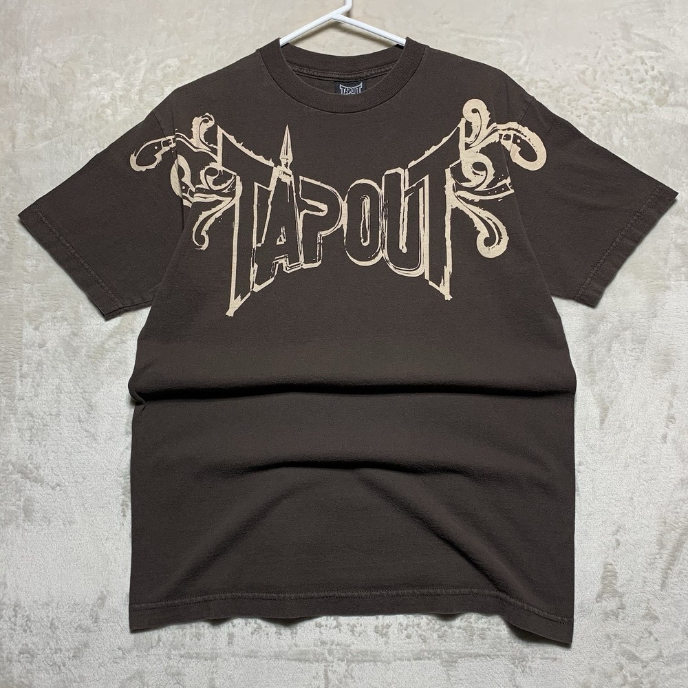Vintage Y2K Tapout Shirt Mens M Tribal MMA Grunge Fighter Cage Skater USA