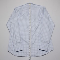 Stenstroms NWT Dress Shirt Size 38 15 Regular Fit in Blue / White / Tan Check