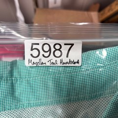 Magellan Fishing Shirt Mens 3XL Teal Houndstooth Aransas Pass Vented Wicking