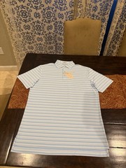 Peter Millar Men’s Medium Sky Atrium Performance Jersey Polo MSRP $108