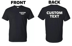 Custom T-Shirt, Personalized, Add Your Own Text, Softstyle Your Name, Club Name