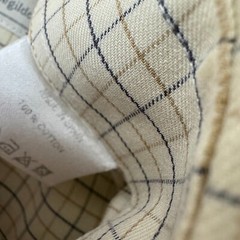 Ermenegildo Zegna Men Shirt Size 39 15.5 Small S Made In Spain Ivory Beige